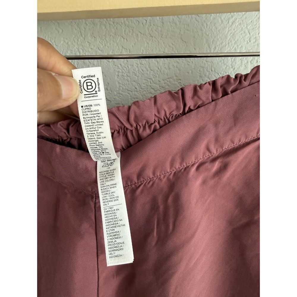 Athleta Calm Cool Pant Women's M Rose Pink Wide Leg Breathable Lightweight Silky - Picture 9 of 11